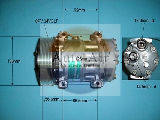 Auto Air Gloucester 14-8044 - Compressor, air conditioning autospares.lv