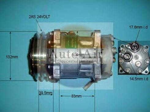 Auto Air Gloucester 14-8045 - Compressor, air conditioning autospares.lv