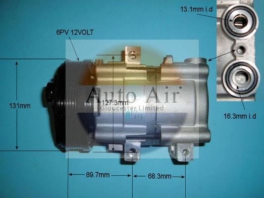 Auto Air Gloucester 14-8145 - Compressor, air conditioning autospares.lv