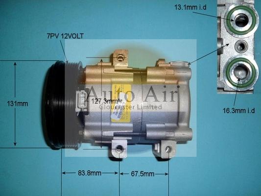 Auto Air Gloucester 14-8146 - Compressor, air conditioning autospares.lv