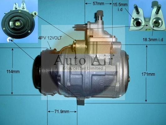 Auto Air Gloucester 14-8161R - Compressor, air conditioning autospares.lv