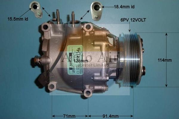 Auto Air Gloucester 14-3571 - Compressor, air conditioning autospares.lv