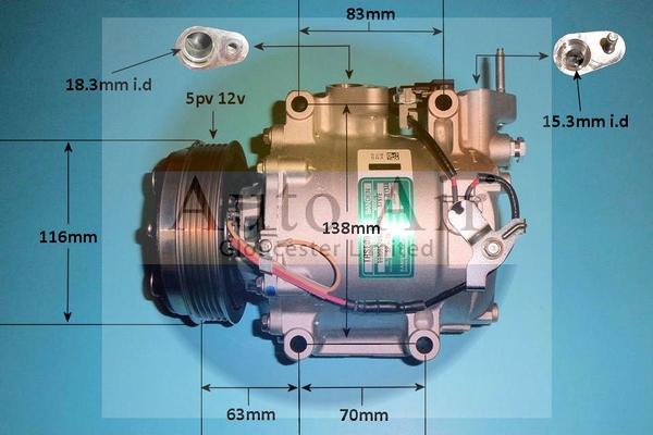 Auto Air Gloucester 14-3797 - Compressor, air conditioning autospares.lv