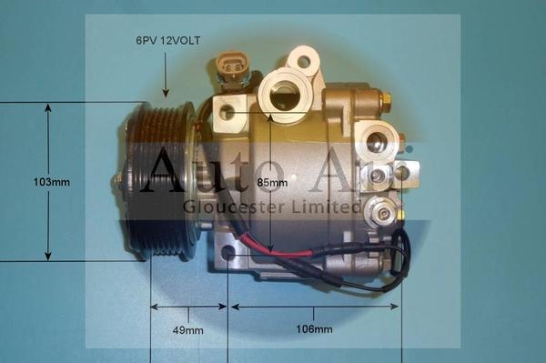 Auto Air Gloucester 14-2090P - Compressor, air conditioning autospares.lv