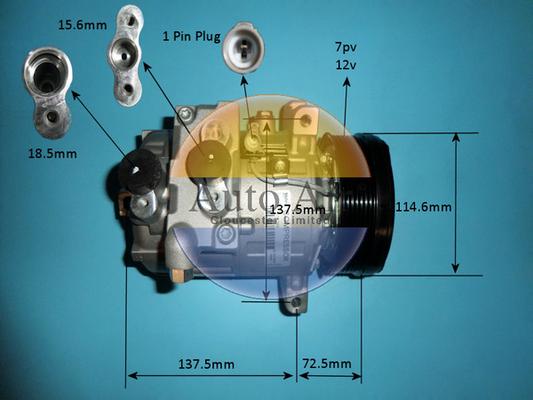 Auto Air Gloucester 14-2065 - Compressor, air conditioning autospares.lv