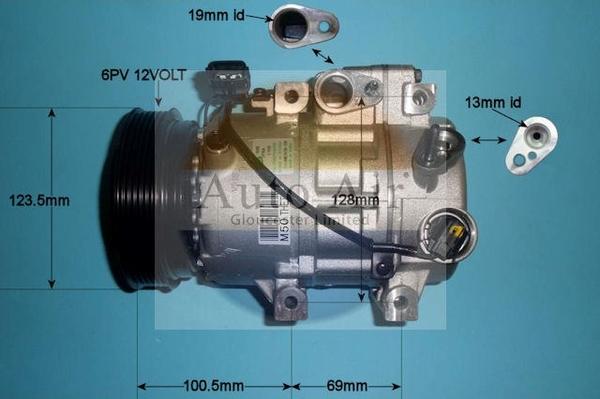 Auto Air Gloucester 14-2060 - Compressor, air conditioning autospares.lv