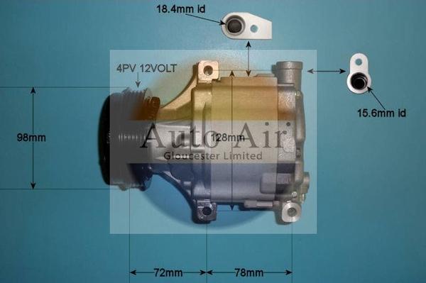 Auto Air Gloucester 14-2078 - Compressor, air conditioning autospares.lv