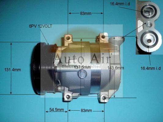 Auto Air Gloucester 14-2205 - Compressor, air conditioning autospares.lv