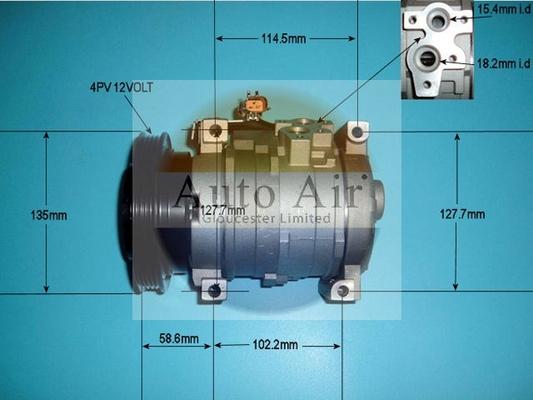 Auto Air Gloucester 14-7499P - Compressor, air conditioning autospares.lv