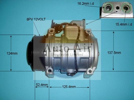 Auto Air Gloucester 14-7490R - Compressor, air conditioning autospares.lv