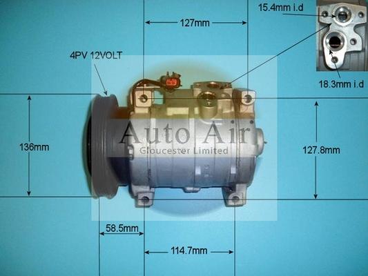 Auto Air Gloucester 14-7497R - Compressor, air conditioning autospares.lv