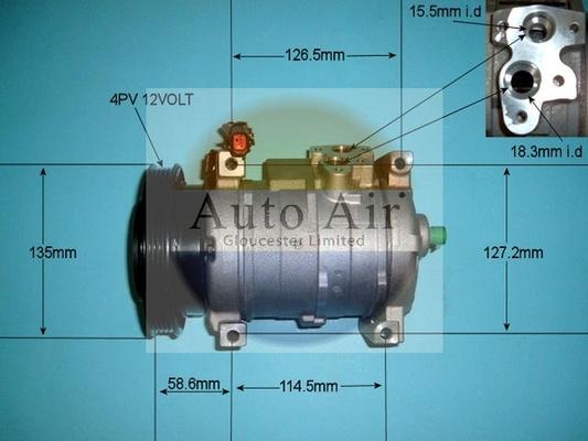 Auto Air Gloucester 14-7497 - Compressor, air conditioning autospares.lv