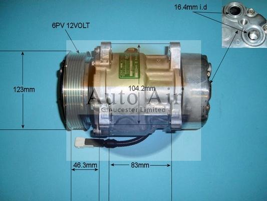 Auto Air Gloucester 14-7486 - Compressor, air conditioning autospares.lv