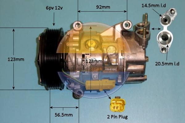 Auto Air Gloucester 14-7482 - Compressor, air conditioning autospares.lv