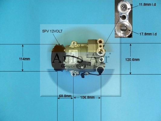 Auto Air Gloucester 14-7474 - Compressor, air conditioning autospares.lv