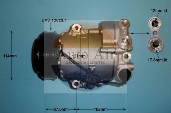 Auto Air Gloucester 14-7478P - Compressor, air conditioning autospares.lv