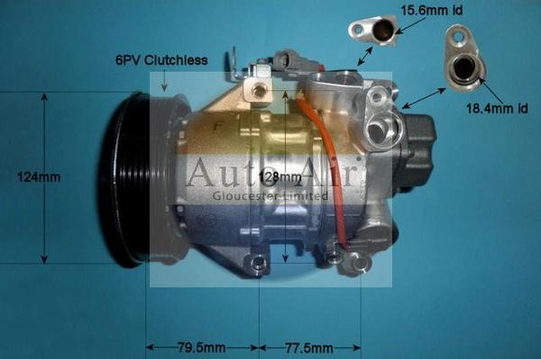 Auto Air Gloucester 14-7472 - Compressor, air conditioning autospares.lv