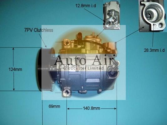 Auto Air Gloucester 14-7006 - Compressor, air conditioning autospares.lv