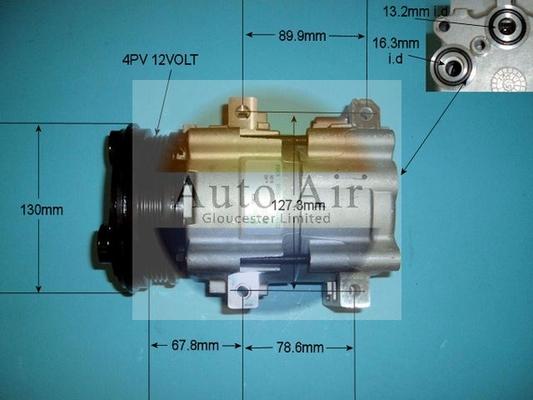 Auto Air Gloucester 14-7136 - Compressor, air conditioning autospares.lv