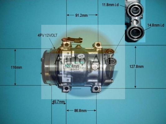 Auto Air Gloucester 14-7884 - Compressor, air conditioning autospares.lv