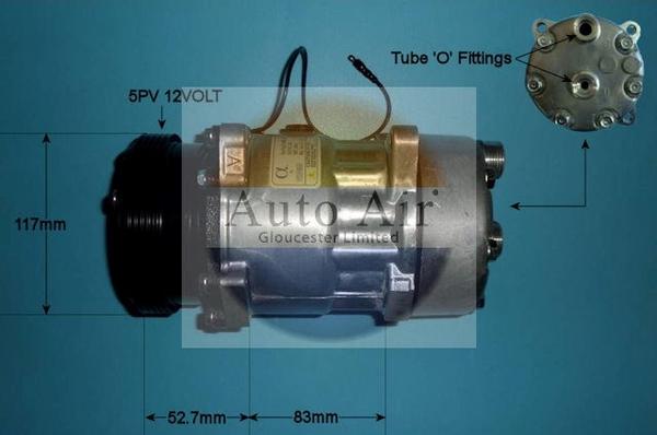 Auto Air Gloucester 14-7882P - Compressor, air conditioning autospares.lv