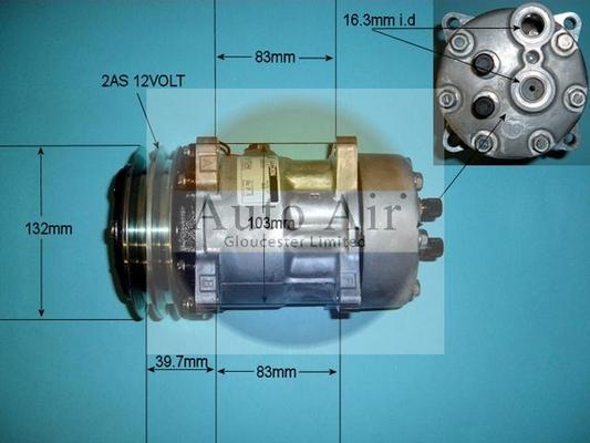 Auto Air Gloucester 14-7743 - Compressor, air conditioning autospares.lv