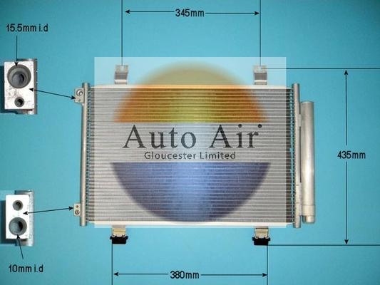 Auto Air Gloucester 16-9941 - Condenser, air conditioning autospares.lv