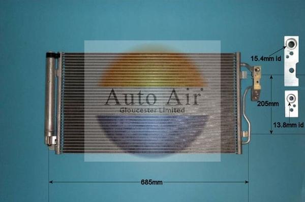 Auto Air Gloucester 16-9948 - Condenser, air conditioning autospares.lv