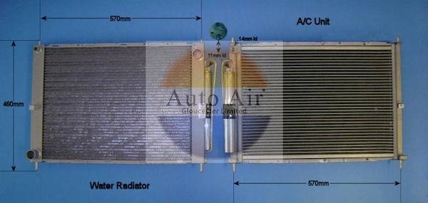 Auto Air Gloucester 16-9951 - Condenser, air conditioning autospares.lv