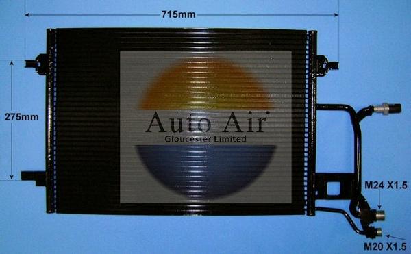 Auto Air Gloucester 16-9561A - Condenser, air conditioning autospares.lv