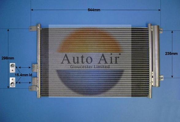 Auto Air Gloucester 16-9694 - Condenser, air conditioning autospares.lv