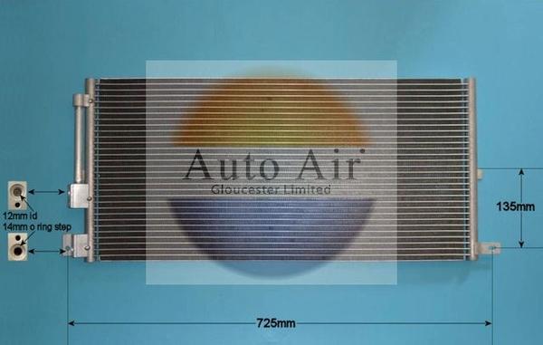 Auto Air Gloucester 16-9002 - Condenser, air conditioning autospares.lv