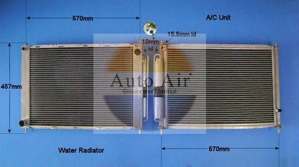 Auto Air Gloucester 16-9124A - Condenser, air conditioning autospares.lv