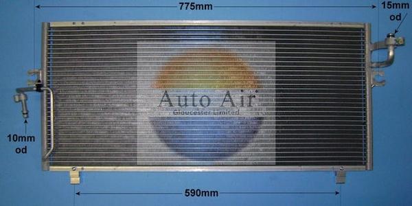 Auto Air Gloucester 16-9120 - Condenser, air conditioning autospares.lv