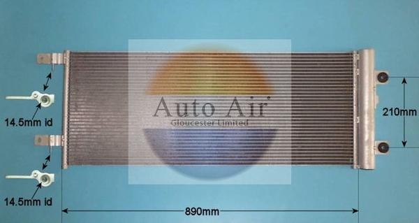 Auto Air Gloucester 16-9834 - Condenser, air conditioning autospares.lv