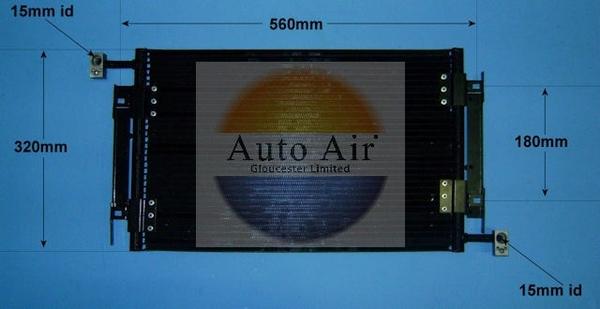 Auto Air Gloucester 16-9782 - Condenser, air conditioning autospares.lv