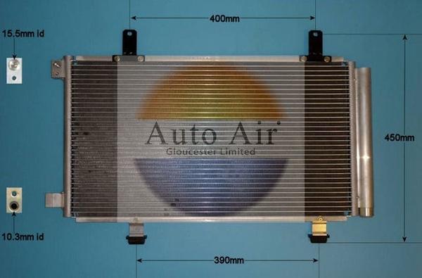 Auto Air Gloucester 16-9721 - Condenser, air conditioning autospares.lv