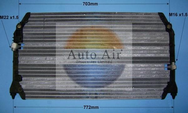 Auto Air Gloucester 16-5024 - Condenser, air conditioning autospares.lv