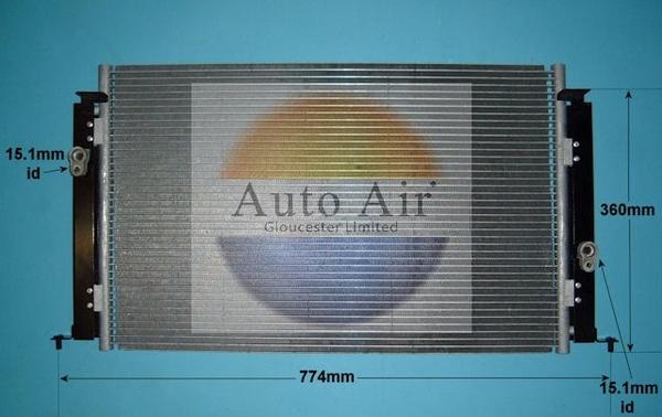 Auto Air Gloucester 16-5023 - Condenser, air conditioning autospares.lv