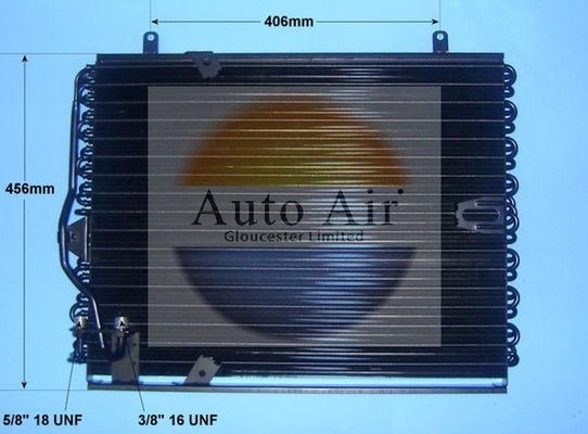 Auto Air Gloucester 16-6592 - Condenser, air conditioning autospares.lv