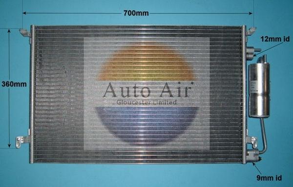 Auto Air Gloucester 16-6514 - Condenser, air conditioning autospares.lv