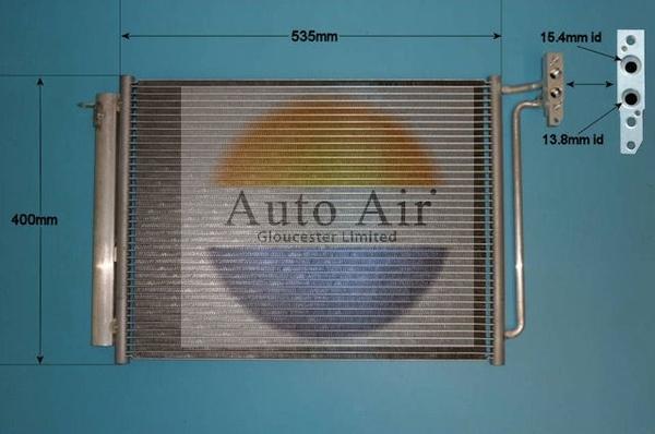 Auto Air Gloucester 16-6100 - Condenser, air conditioning autospares.lv