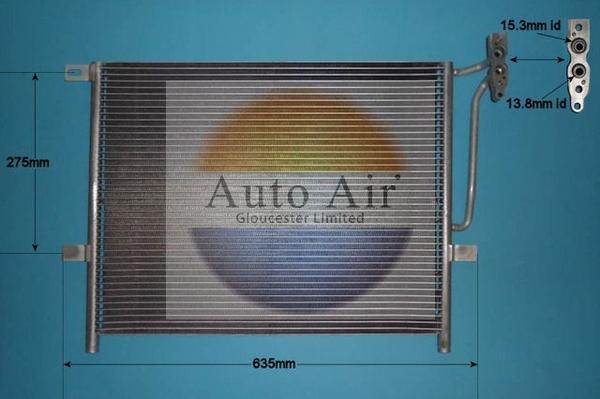 Auto Air Gloucester 16-6101 - Condenser, air conditioning autospares.lv