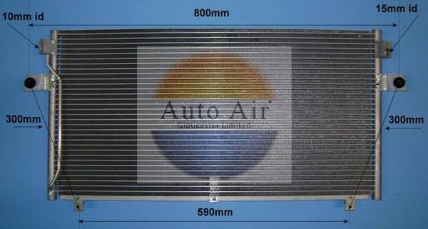 Auto Air Gloucester 16-6207 - Condenser, air conditioning autospares.lv