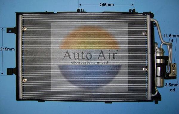 Auto Air Gloucester 16-6212 - Condenser, air conditioning autospares.lv