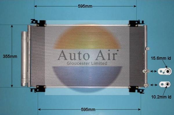 Auto Air Gloucester 16-1431 - Condenser, air conditioning autospares.lv