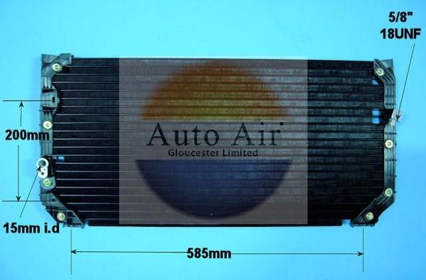 Auto Air Gloucester 16-1015 - Condenser, air conditioning autospares.lv