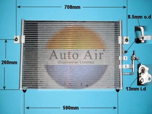 Auto Air Gloucester 16-1157 - Condenser, air conditioning autospares.lv