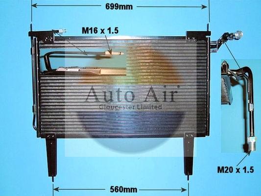 Auto Air Gloucester 16-1166 - Condenser, air conditioning autospares.lv