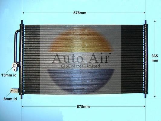 Auto Air Gloucester 16-1139 - Condenser, air conditioning autospares.lv